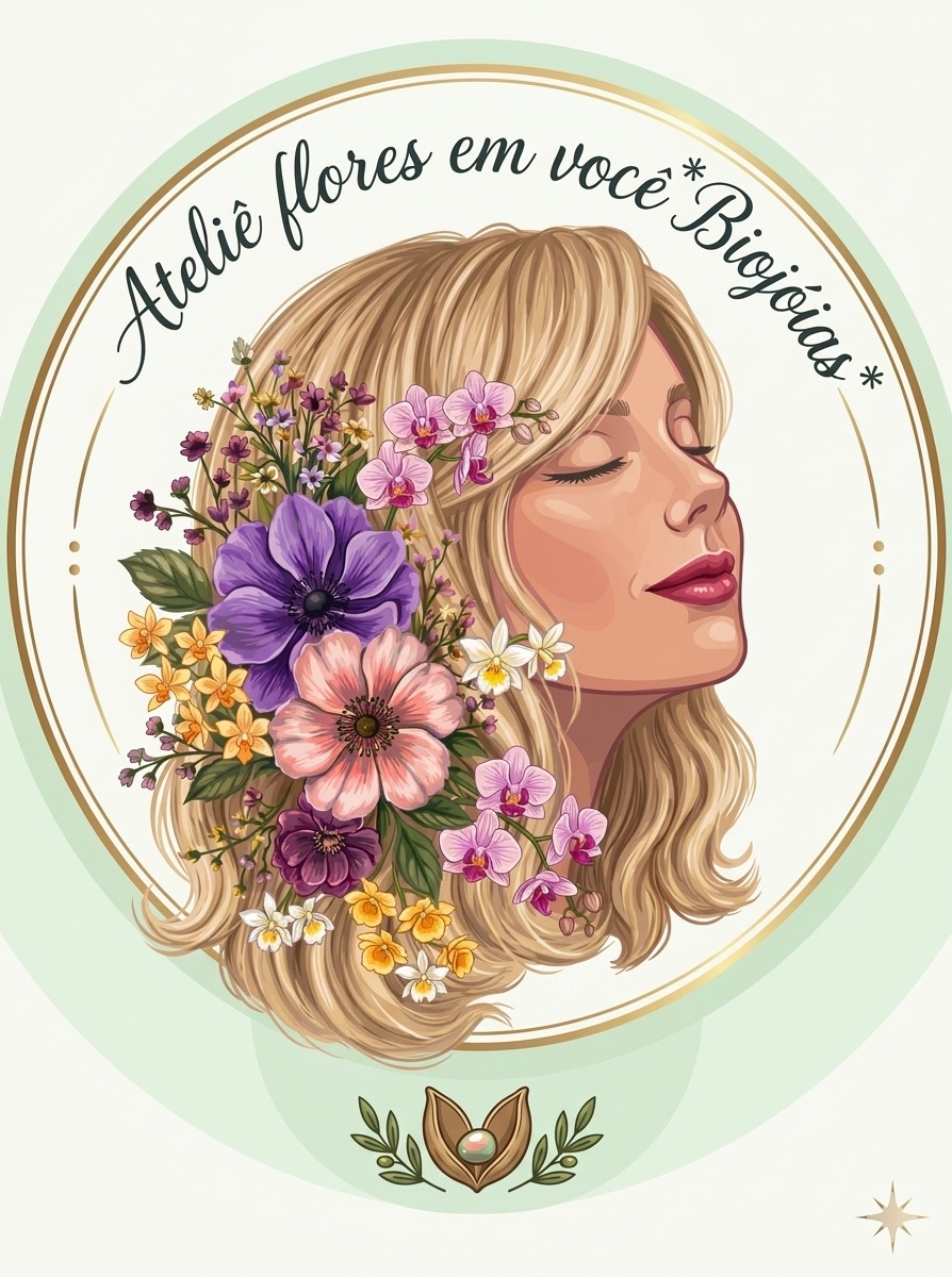 Flora — artesã criadora das biojoias Ateliê Flores em Você, Santa Catarina